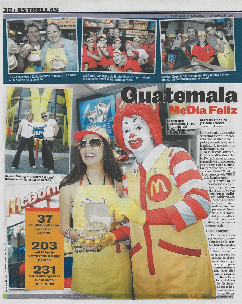 Nuestro Diario: Shery en el McDia Feliz
